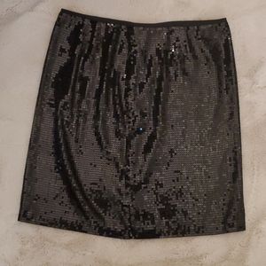 Black sequin skirt